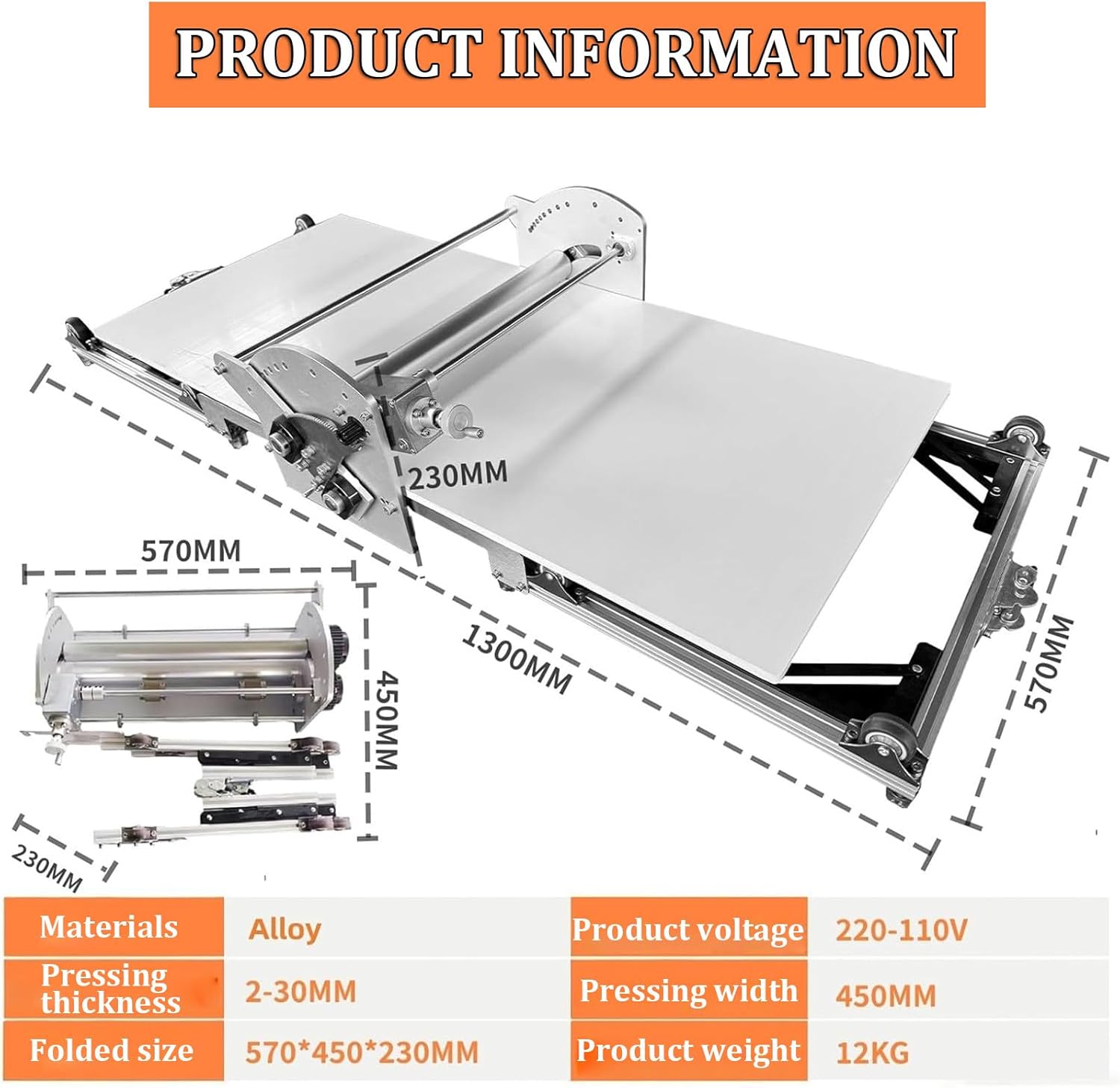 Folding Electric Countertop Appliance – Multi-Function Kitchen Machine