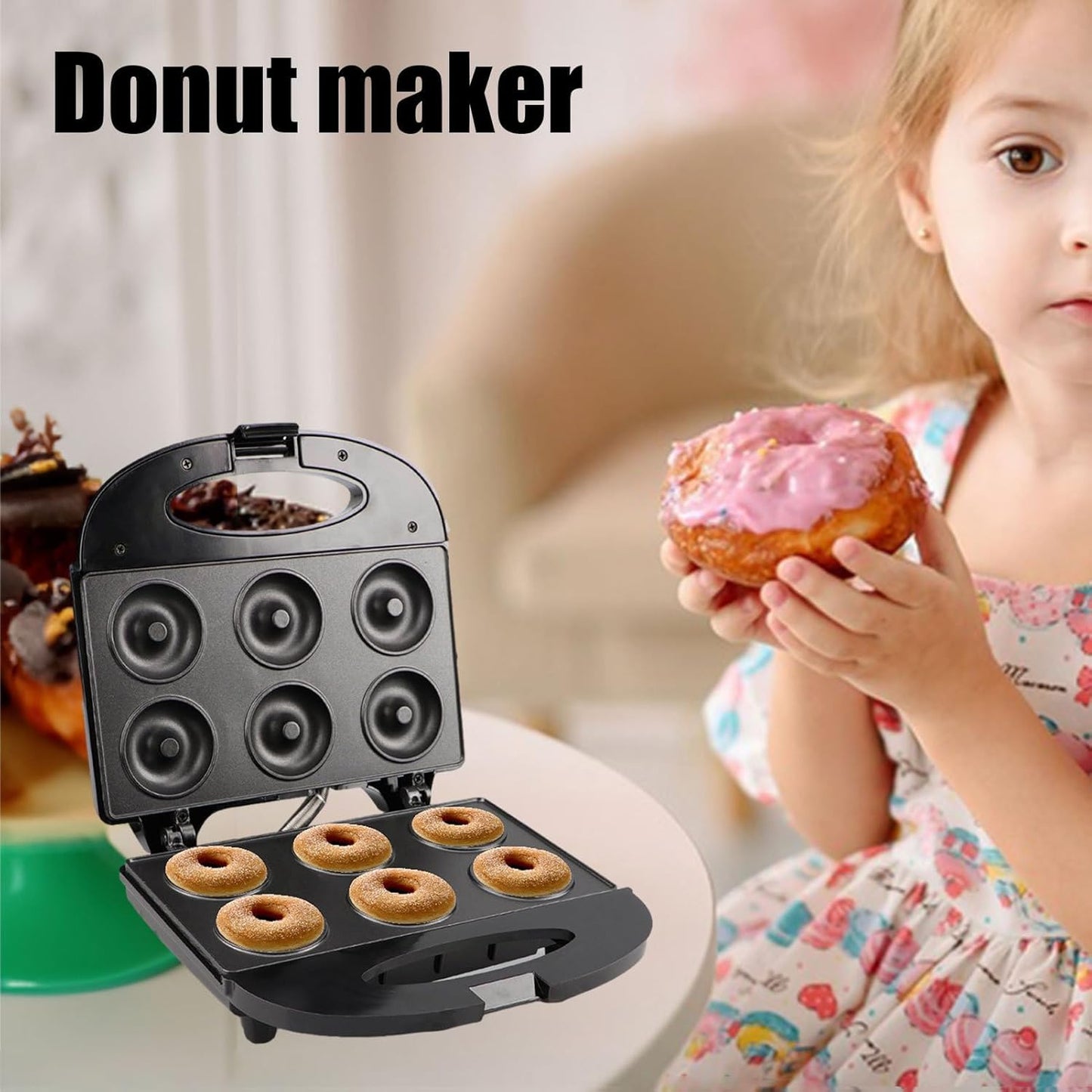 Mini Donut Maker – Non-Stick Breakfast Appliance