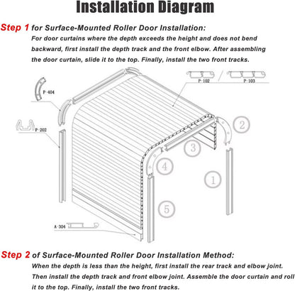 Flexible Roll-Up Cabinet Door for Storage & Closets
