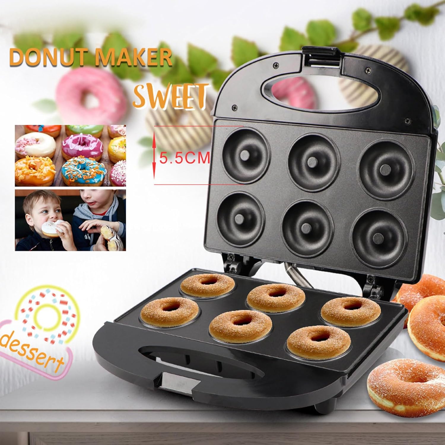 Mini Donut Maker – Non-Stick Breakfast Appliance